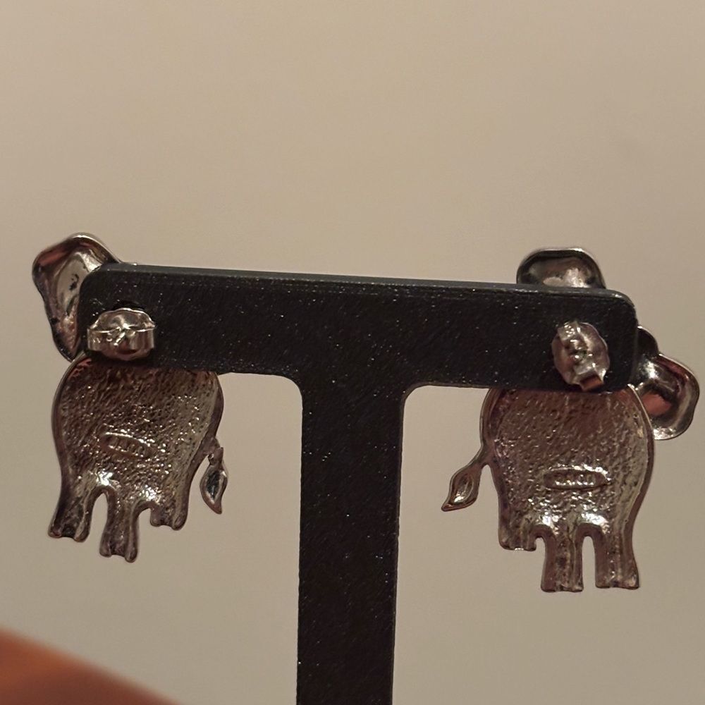 Avon Elephant Earrings View 3